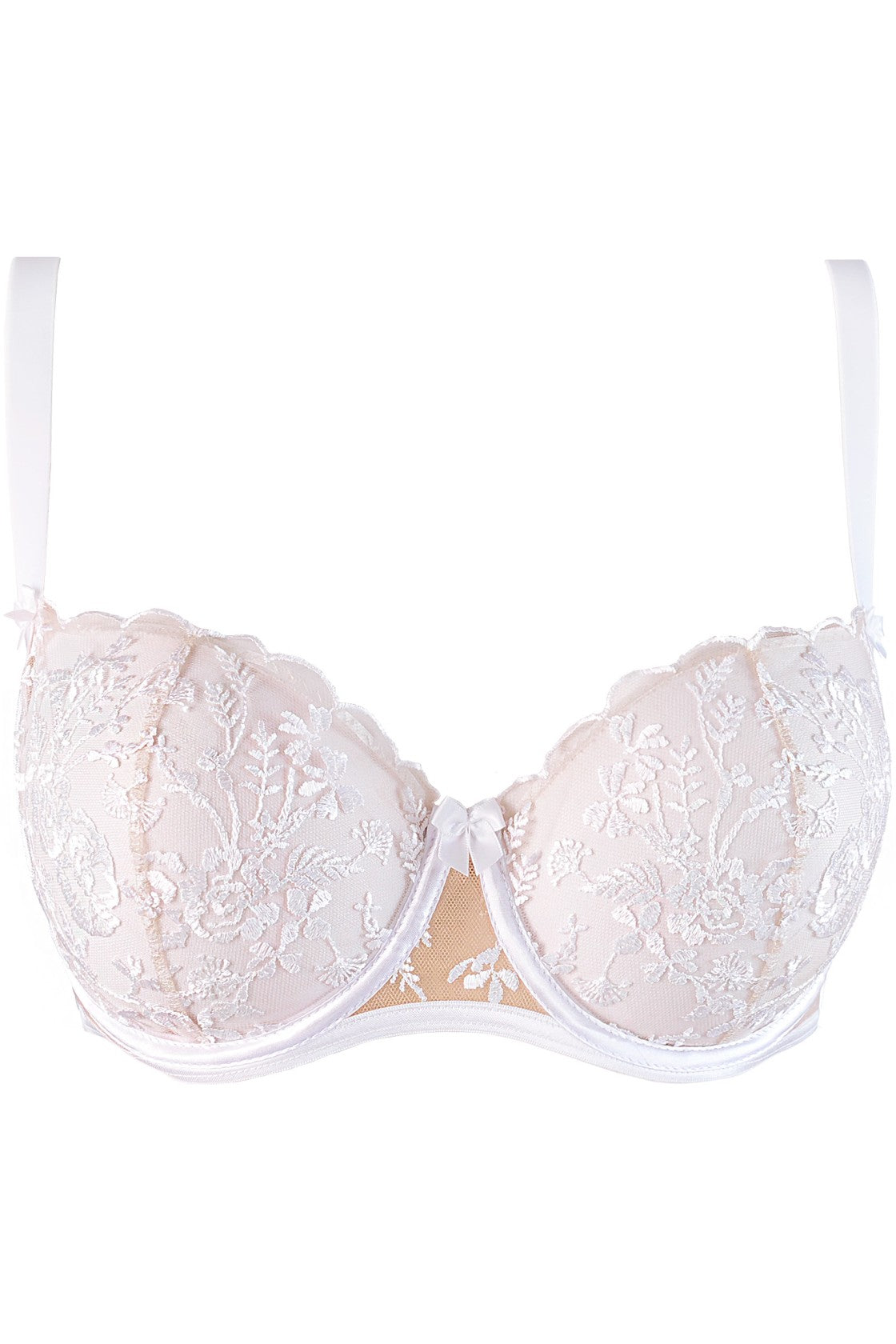 Beige and white soft bra Claire by Axami