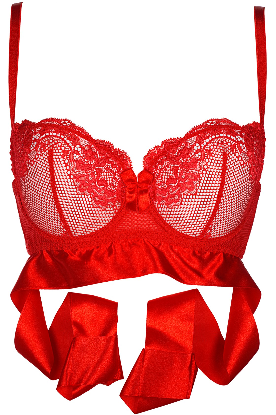 Balconette bra with satin ribbon Kenza by Axami