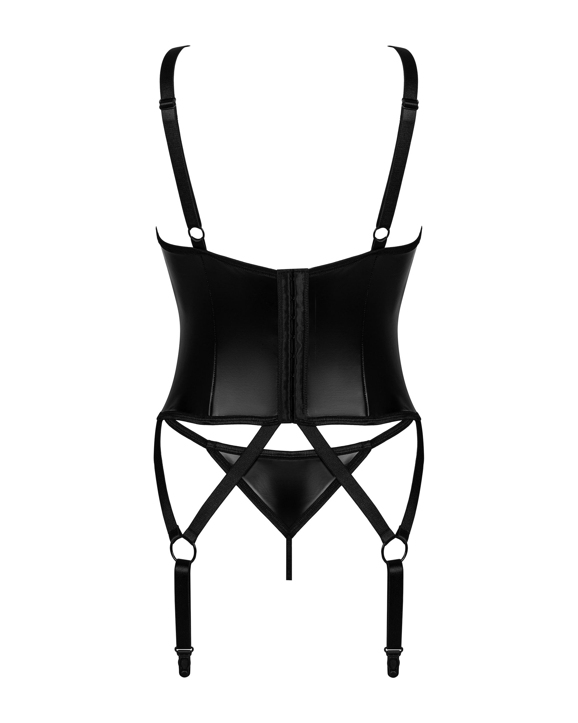 Black corset & thong Armares by Obsessive