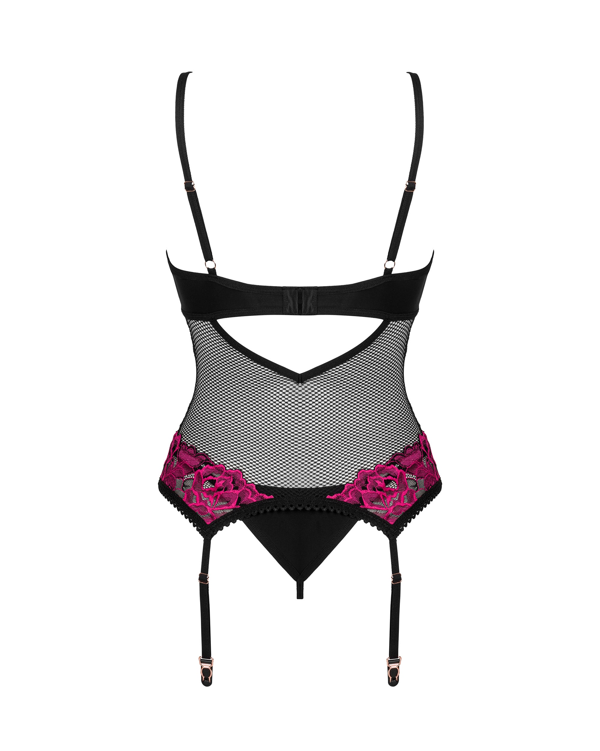 Corset & thong set Rosenty by Obsessive