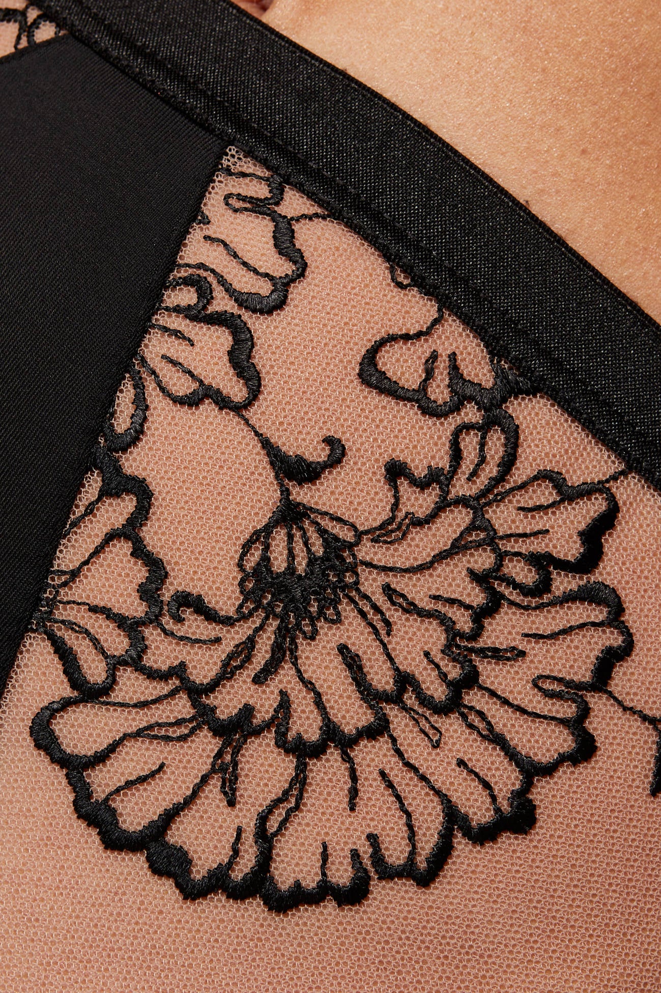 High waist panty with embroidery Kala by Gorteks