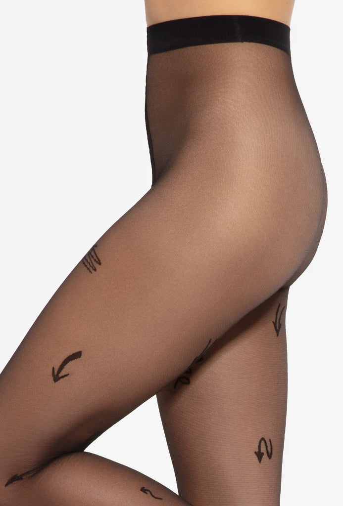 Patterned pantyhose Arrow