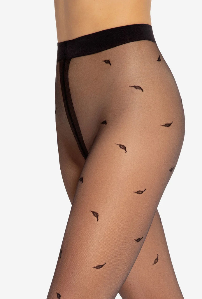 Patterned tights made of ecological yarn Q-eko Trends